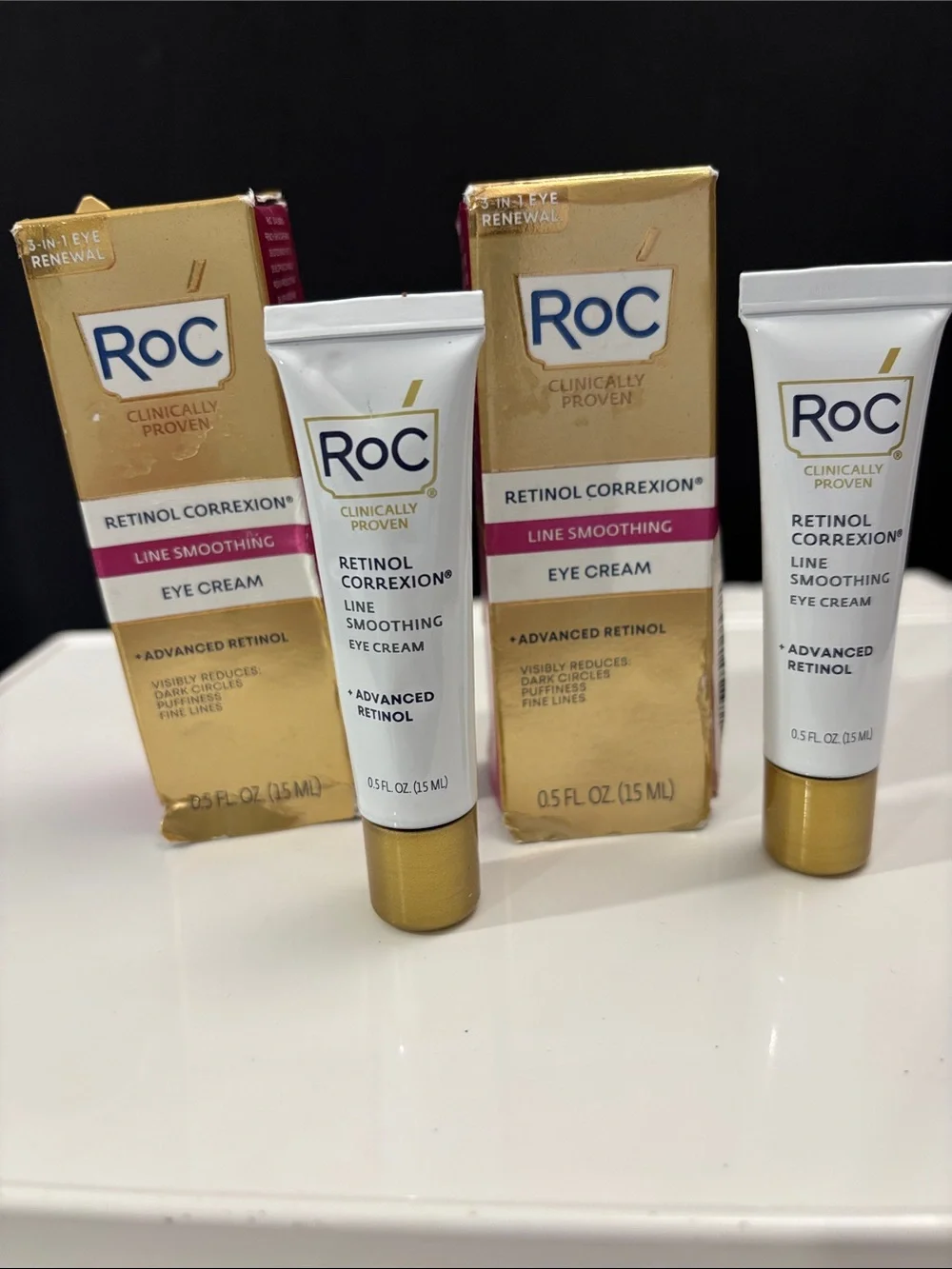 ROC Retinol Correxion Line Smoothing Eye Cream PAIR